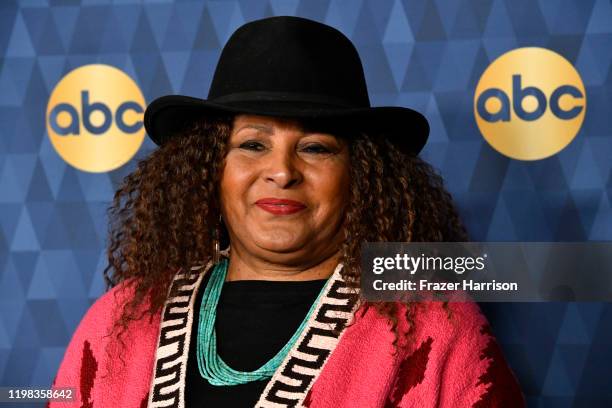 Pam Grier attends ABC Television's Winter Press Tour 2020 at The Langham Huntington, Pasadena on January 08, 2020 in Pasadena, California.