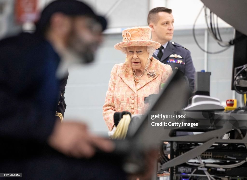 Her Majesty The Queen Visists RAF Marham