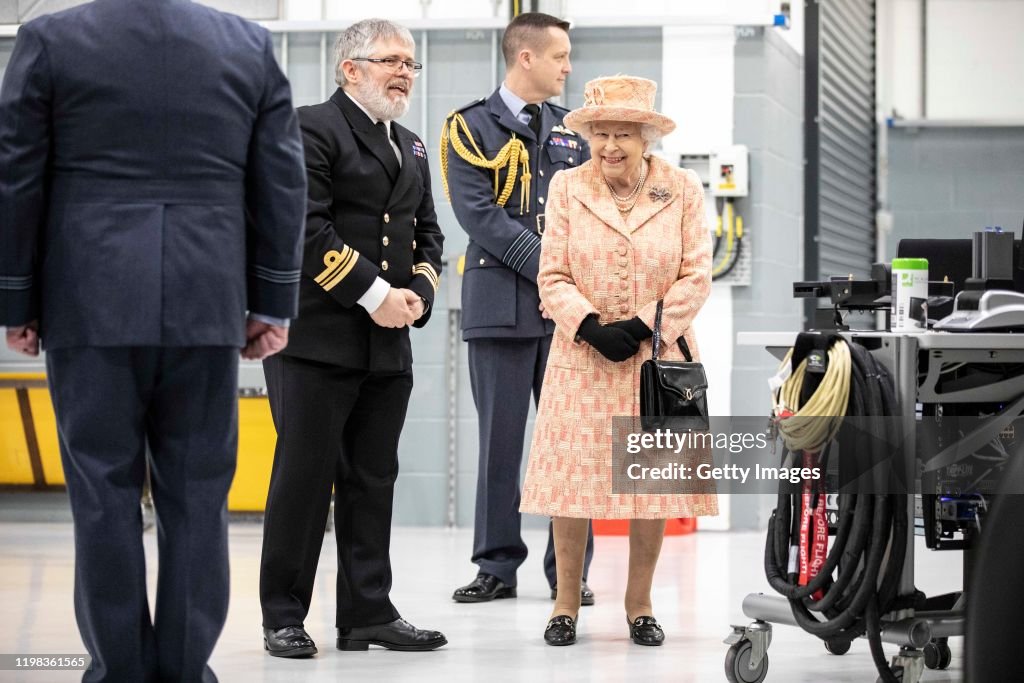 Her Majesty The Queen Visists RAF Marham