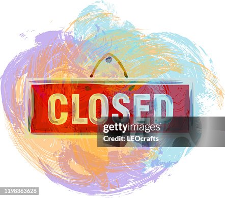 Closed Banner Drawing High-Res Vector Graphic - Getty Images