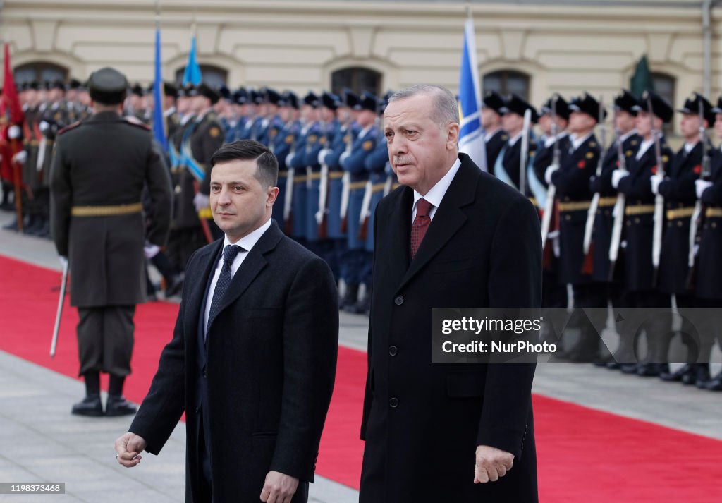 Turkish President Recep Tayyip Erdogan Visits In Ukraine