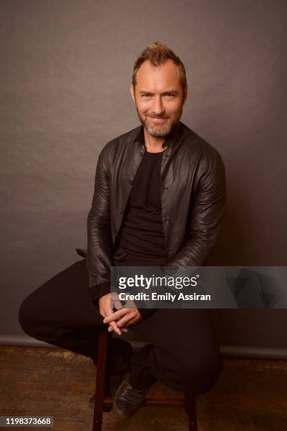 Jude Law from The Nest poses for a portrait at the Pizza Hut Lounge on January 26, 2020 in Park City, Utah.