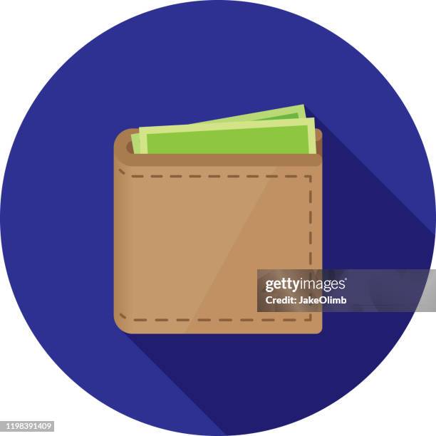 wallet icon flat - gratuity icon stock illustrations