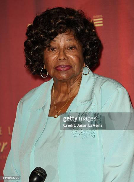 Katherine Jackson attends the Jackson Family press conference at Beverly Hills Hotel on July 25, 2011 in Beverly Hills, California.