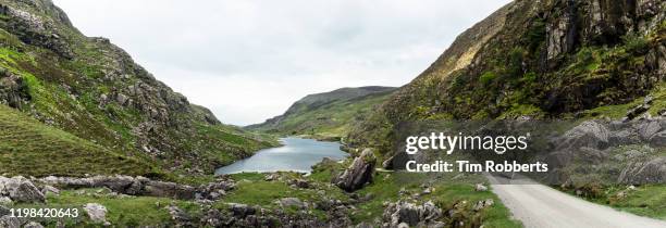 gap of dunloe, auger lake, county kerry, ireland. - killarney national park ireland stock pictures, royalty-free photos & images