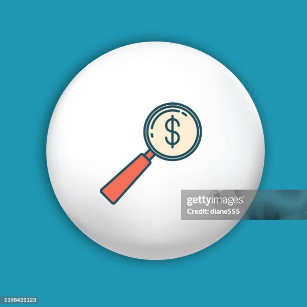 finance and banking icon on white button - tax forms canada stock illustrations