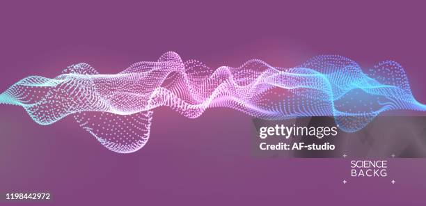 abstract & science technology background. network, particle illustration. 3d grid surface - virtual reality headset vector stock illustrations