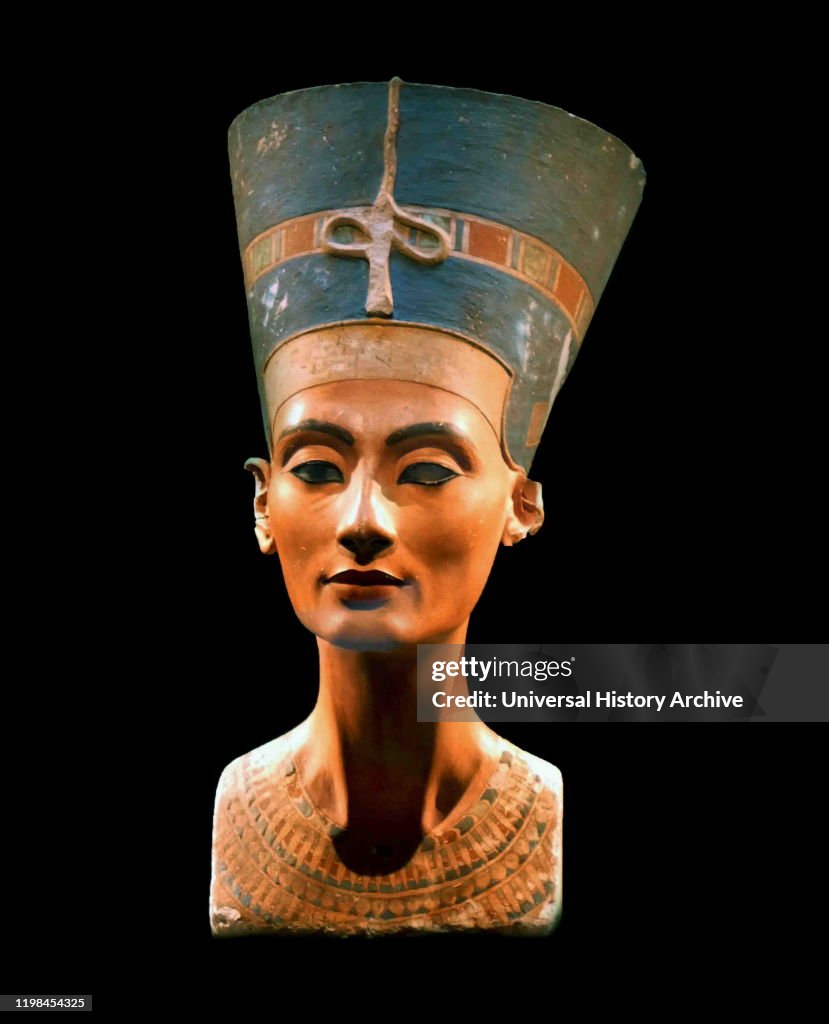 Bust of Nefertiti from the Agyptisches Museum Berlin.