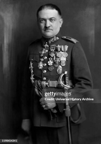 Photographic portrait of Alois Elias. Alois Elias a Czech General, former Prime Minister and politician.