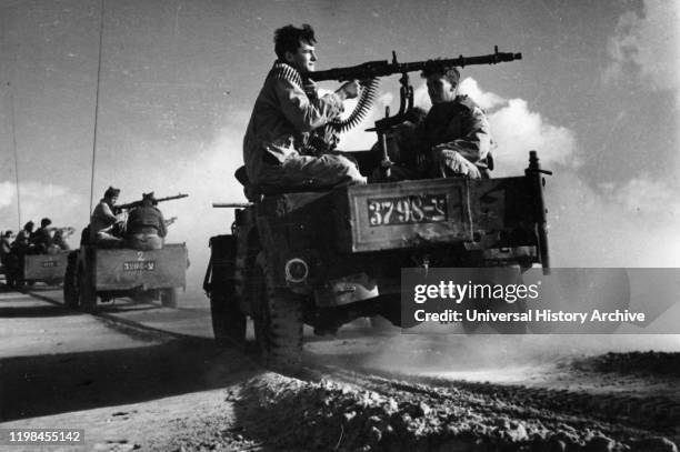 Palmach armoured unit fighting with the Israel Defence Forces during the 1948 War of Independence.