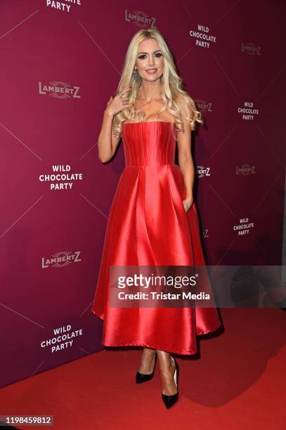 Irish model Rosanna Davison attends the red carpet arrival at Lambertz Monday Night Party 2020 at Alter Wartesaal on February 3, 2020 in Cologne,...