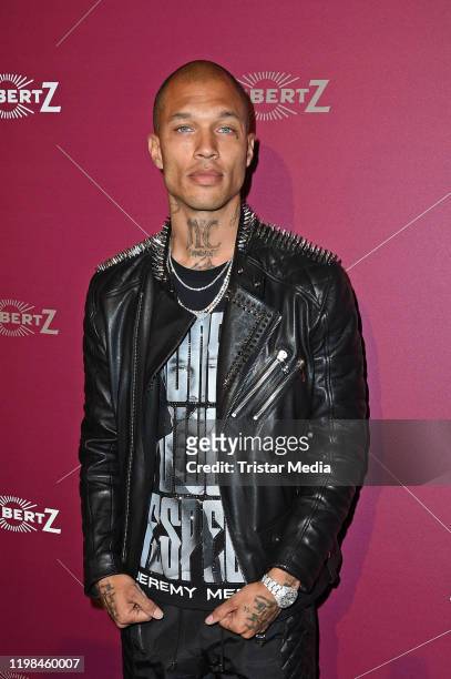 Model Jeremy Meeks attends the red carpet arrival at Lambertz Monday Night Party 2020 at Alter Wartesaal on February 3, 2020 in Cologne, Germany.