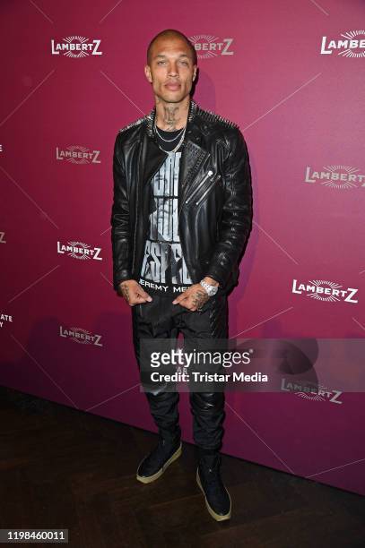 Model Jeremy Meeks attends the red carpet arrival at Lambertz Monday Night Party 2020 at Alter Wartesaal on February 3, 2020 in Cologne, Germany.