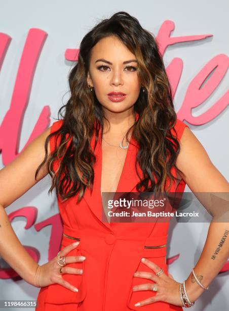 Janel Parrish attends the Premiere of Netflix's "To All The Boys: P.S. I Still Love You" at the Egyptian Theatre on February 03, 2020 in Hollywood,...
