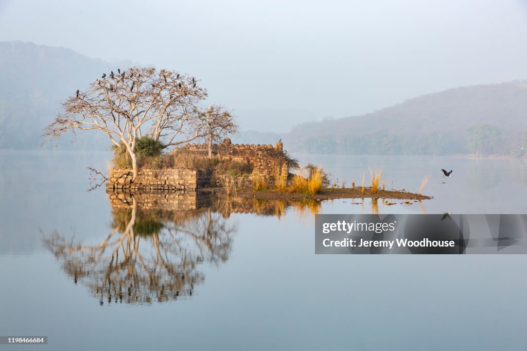 Reflection of a Ruin in Padam Talao (Lake)