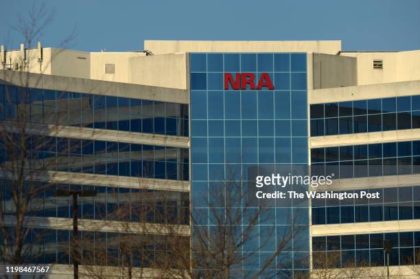 The National Rifle Association of America headquarters building is seen on Thursday January 10, 2013 in Fairfax, VA. The building also contains the...