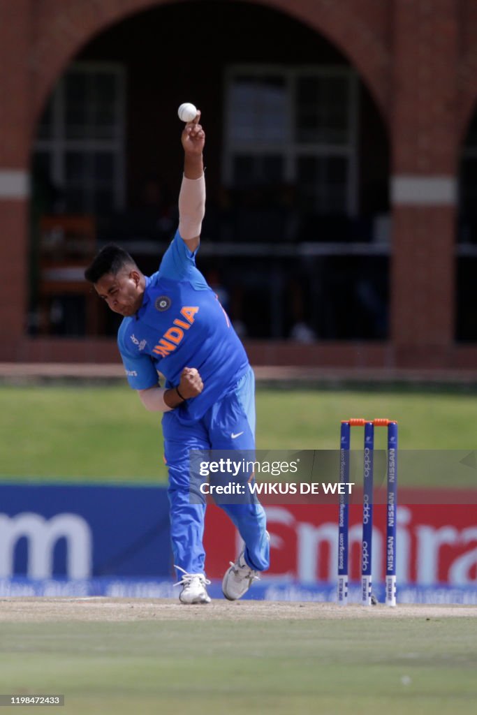 Indias Sushant Mishra Delivers A Ball During The Semi-Final Of The