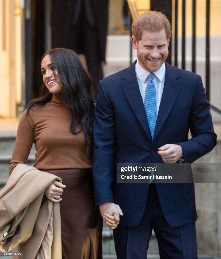 The Duke And Duchess Of Sussex Visit Canada House