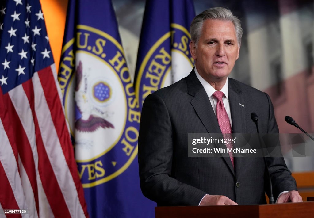 House Minority Leader McCarthy Holds Weekly Press Conference