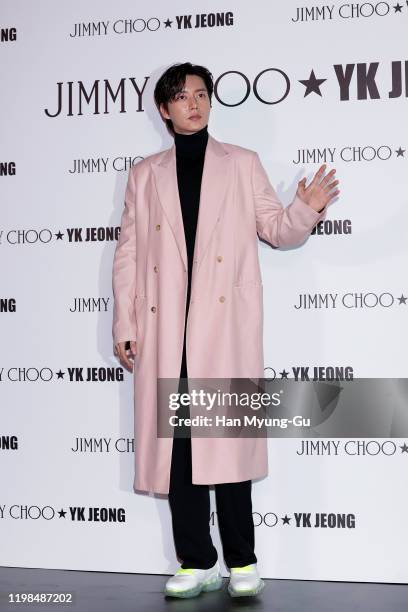 South Korean actor Park Hae-Jin attends the photocall for 'Jimmy Choo X YK Jeong' collaboration the highlighted capsule product launch event on...