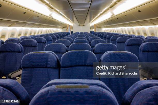 aircraft interior - vehicle seat - fotografias e filmes do acervo
