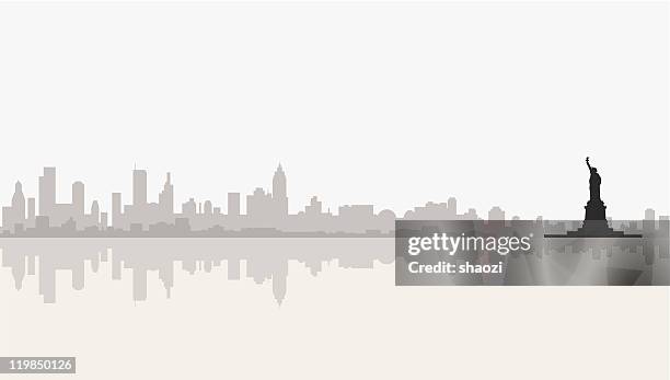 statue of liberty - replica statue of liberty las vegas stock illustrations