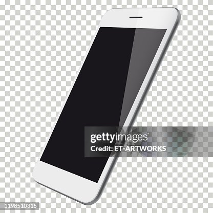 Normal Mobile View Realistic Mobile Phone Perspective Angle View High-Res Vector Graphic ...