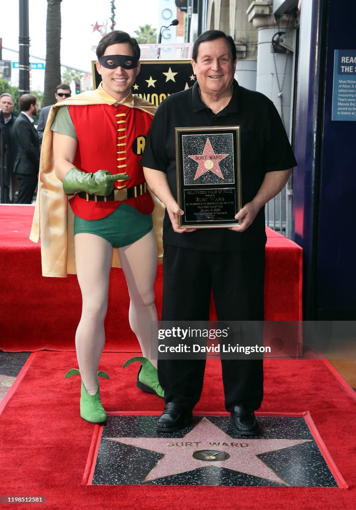 Burt Ward Is Honored With A Star On The Hollywood Walk Of Fame