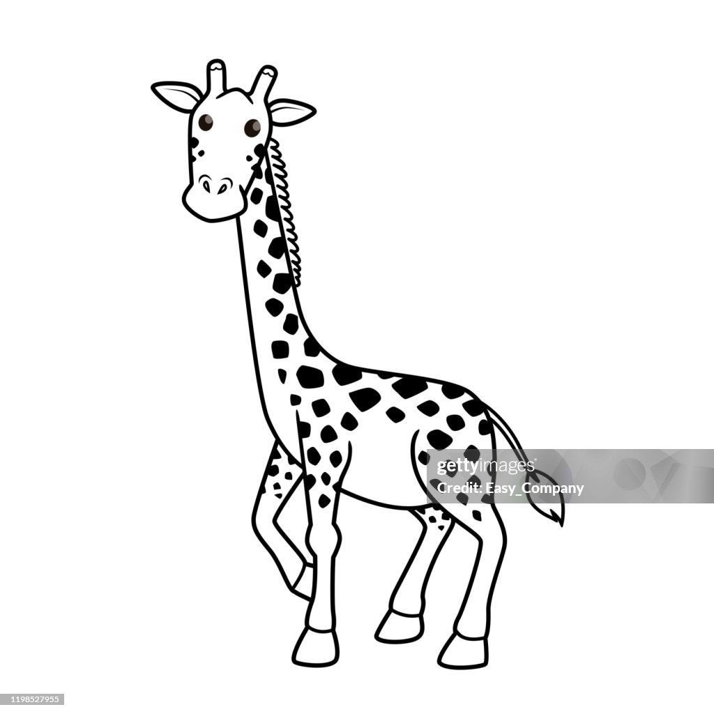 Giraffe Cartoon Characters Isolated On White Background For Kids Coloring Book High-Res Vector Graphic - Getty Images Giraffe Cartoon Characters Isolated On White Background For Kids Coloring Book High-Res Vector Graphic - Getty Images