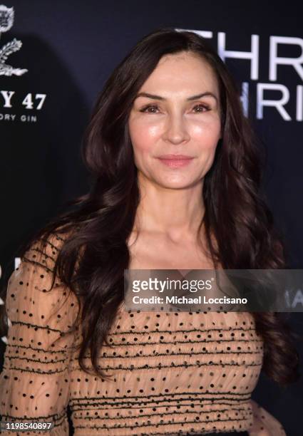 Famke Janssen attends the IFC And The Cinema Society Host A Screening Of "Three Christs" at Regal Essex Crossing on January 09, 2020 in New York City.