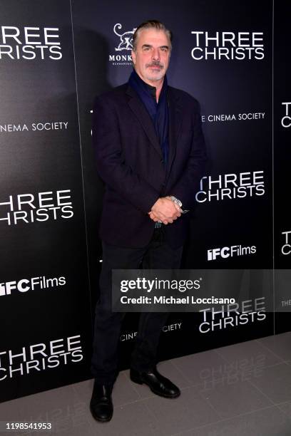 Chris Noth attends the IFC And The Cinema Society Host A Screening Of "Three Christs" at Regal Essex Crossing on January 09, 2020 in New York City.