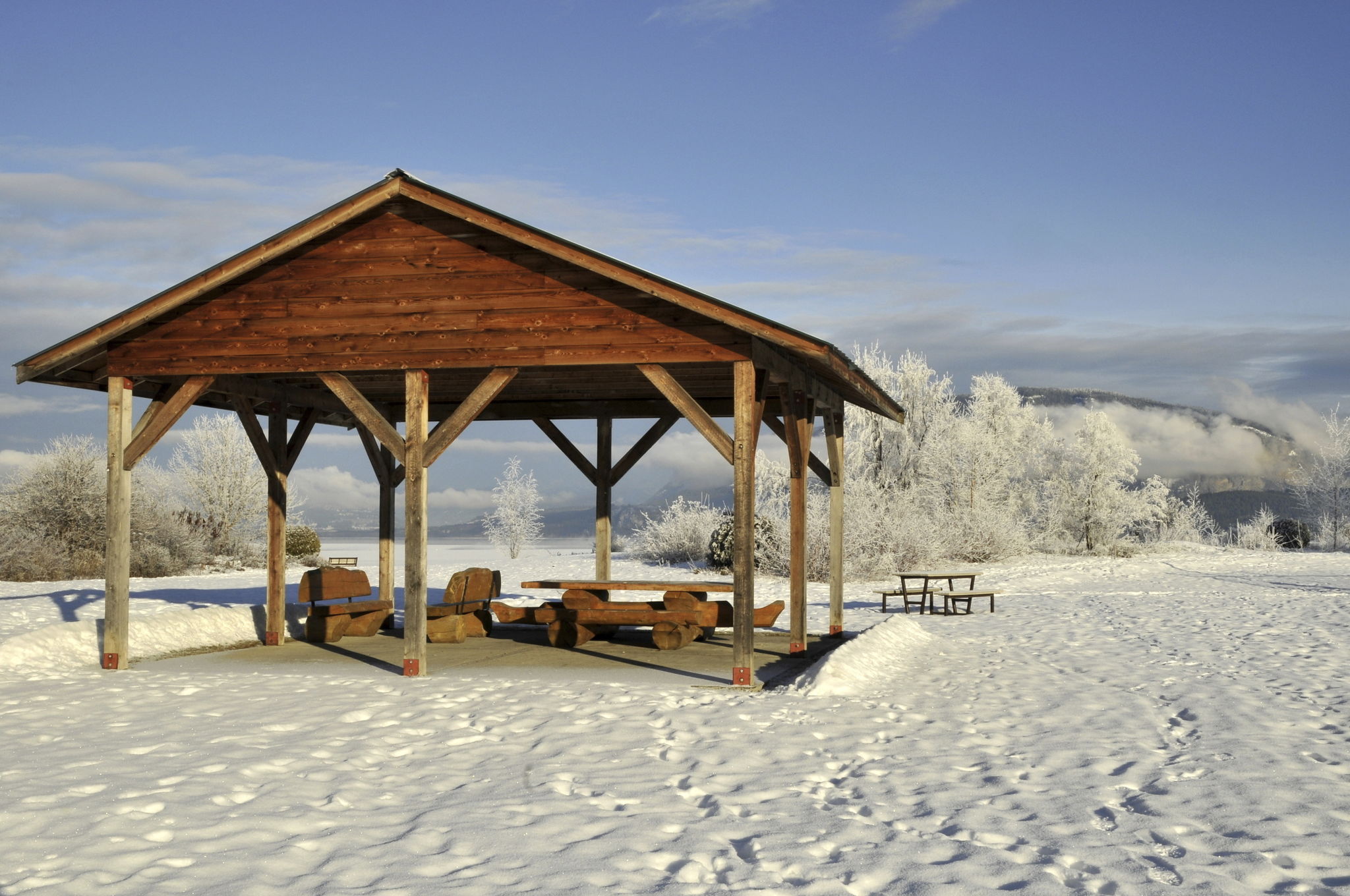 kamloops winter landscape