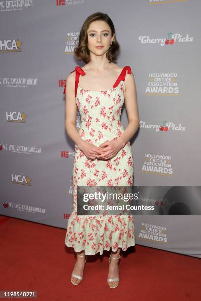 Thomasin McKenzie attends the Hollywood Critics Awards at Taglyan Complex on January 09, 2020 in Los Angeles, California.