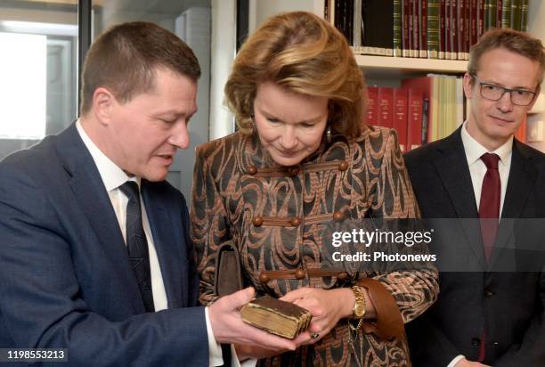 Hare Majesteit Koningin Mathilde brengt een bezoek aan de Alamire Stichting Huis van de Polyfonie gelegen in de Abdij van Park te Heverlee. De...