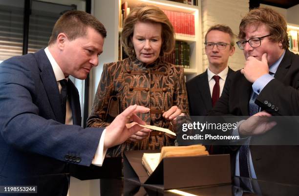 Hare Majesteit Koningin Mathilde brengt een bezoek aan de Alamire Stichting Huis van de Polyfonie gelegen in de Abdij van Park te Heverlee. De...