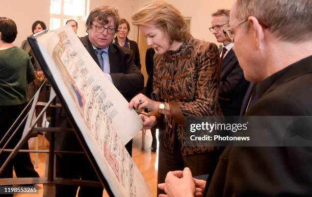 Hare Majesteit Koningin Mathilde brengt een bezoek aan de Alamire Stichting Huis van de Polyfonie gelegen in de Abdij van Park te Heverlee. De...