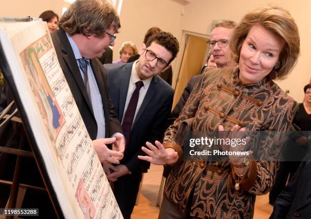 Hare Majesteit Koningin Mathilde brengt een bezoek aan de Alamire Stichting Huis van de Polyfonie gelegen in de Abdij van Park te Heverlee. De...