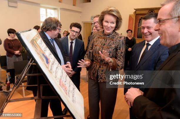 Hare Majesteit Koningin Mathilde brengt een bezoek aan de Alamire Stichting Huis van de Polyfonie gelegen in de Abdij van Park te Heverlee. De...