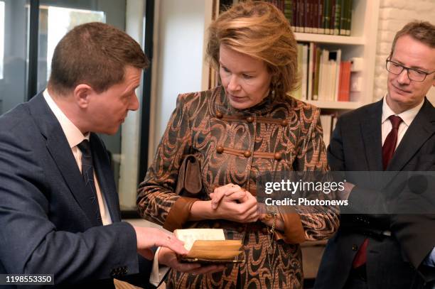 Hare Majesteit Koningin Mathilde brengt een bezoek aan de Alamire Stichting Huis van de Polyfonie gelegen in de Abdij van Park te Heverlee. De...