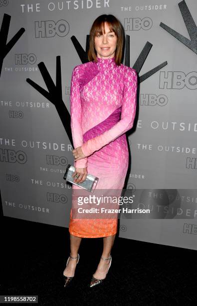 Julianne Nicholson attends the Premiere Of HBO's "The Outsider" at DGA Theater on January 09, 2020 in Los Angeles, California.