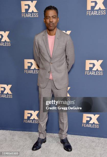 Chris Rock attends the FX Networks' Star Walk Winter Press Tour 2020 at The Langham Huntington, Pasadena on January 09, 2020 in Pasadena, California.