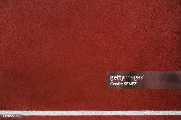 full frame shot of running track - sports centre exterior stock pictures, royalty-free photos & images