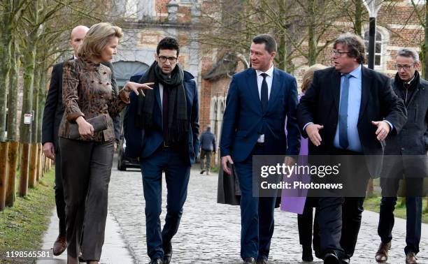 Hare Majesteit Koningin Mathilde brengt een bezoek aan de Alamire Stichting Huis van de Polyfonie gelegen in de Abdij van Park te Heverlee. De...