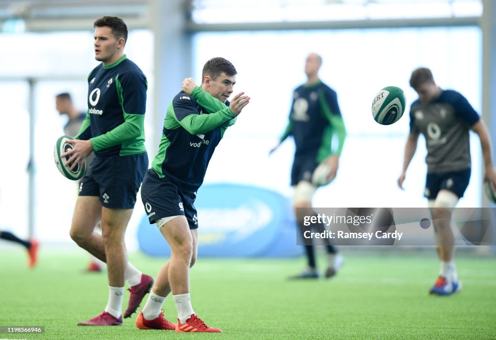 Ireland Rugby Squad Training and Press Conference