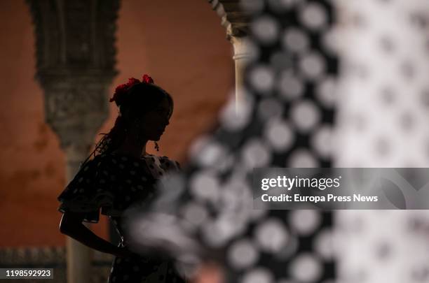 Seville, SPAIN Lina 1960 Flamenco Fashion Company celebrates it´s 60th anniversary with a parade ‘60 años vistiendo el flamenco’ at Casa de Salinas...