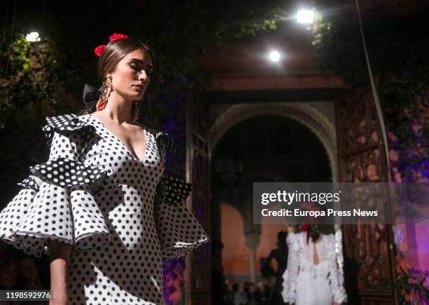 Seville, SPAIN Lina 1960 Flamenco Fashion Company celebrates it´s 60th anniversary with a parade ‘60 años vistiendo el flamenco’ at Casa de Salinas...