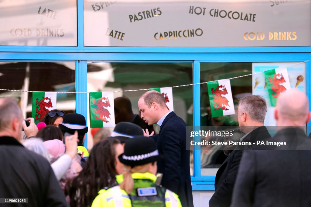 The Duke and Duchess of Cambridge visit south Wales