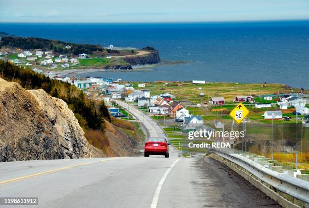 Canada - Gaspesie - North coast - The coastal road.