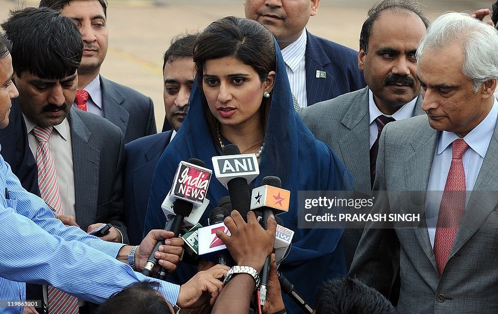 Rabbani Rmp Pakistan Foreign Minister Hina Rabbani Khar speaks to the press as ...