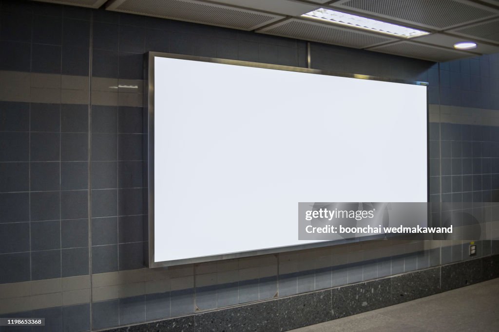 Subway billboards at subway stations